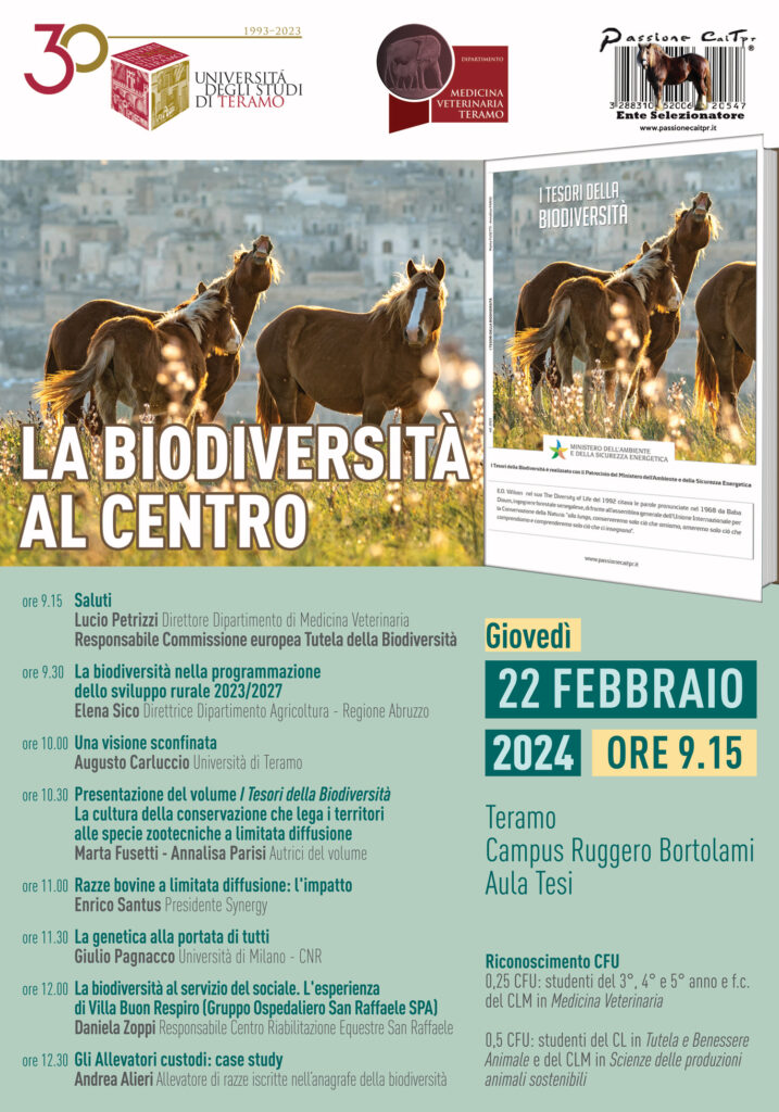 Giovedì 22 febbraio a Teramo: la Biodiversità al centro.